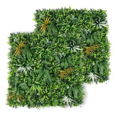 Mesterséges Boxwood zöldpanelek otthoni fal dekorációhoz