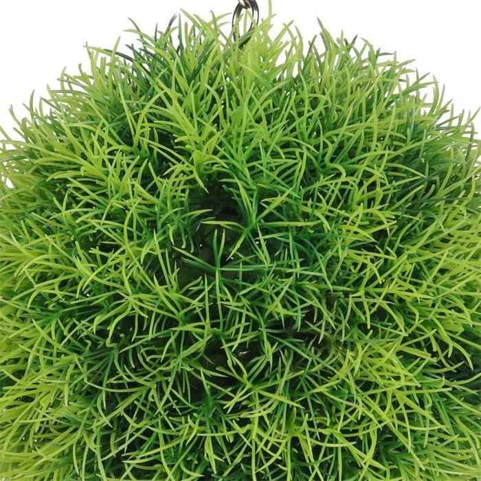Hanging Green Grass Ball Ornament