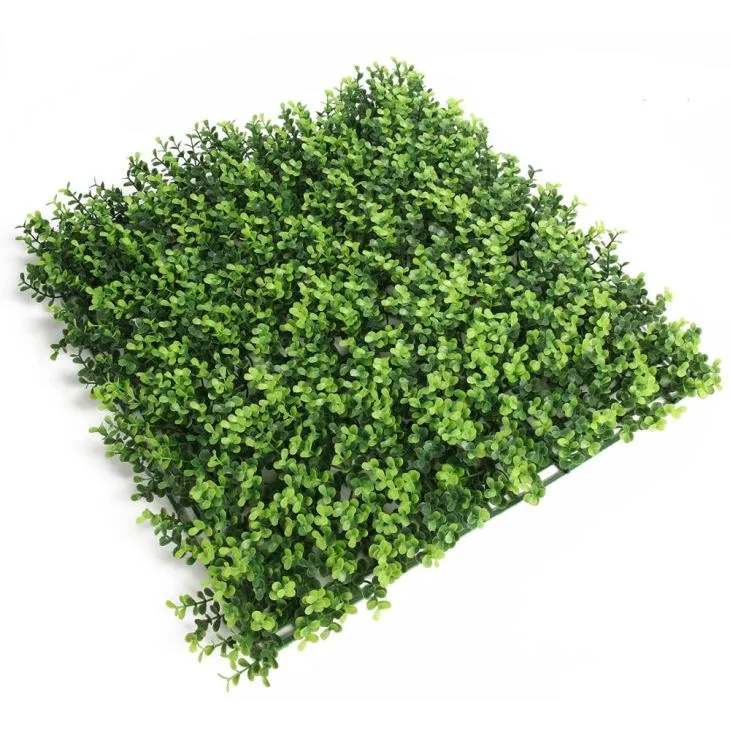 Mesterséges fű fal kerti dekorációs levelekhez