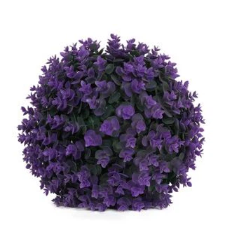 Mesterséges lila Boxwood topiar fű fűgömbök