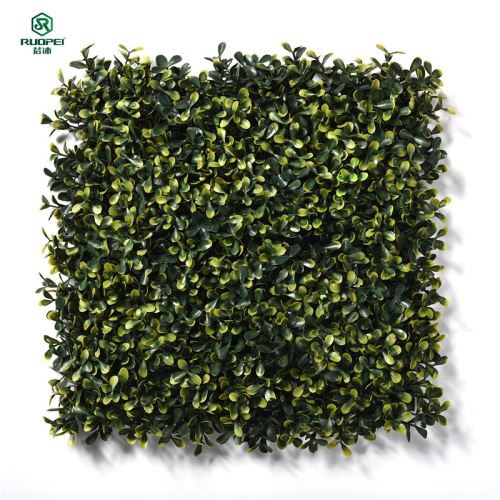 Zöld műanyag levélkerítés faldekoráció