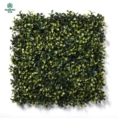 Zöld műanyag levélkerítés faldekoráció