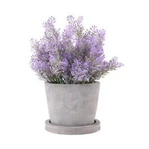 Otthoni mesterséges növények lila virág műanyag Bonsai